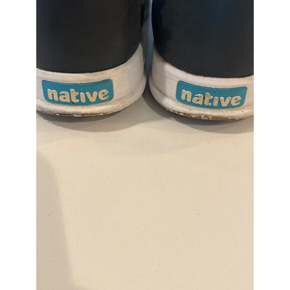 Native Shoes Jefferson Slip-On Perforated Sneakers Black Mens Size 8 Rubber Sole - Picture 6 of 7